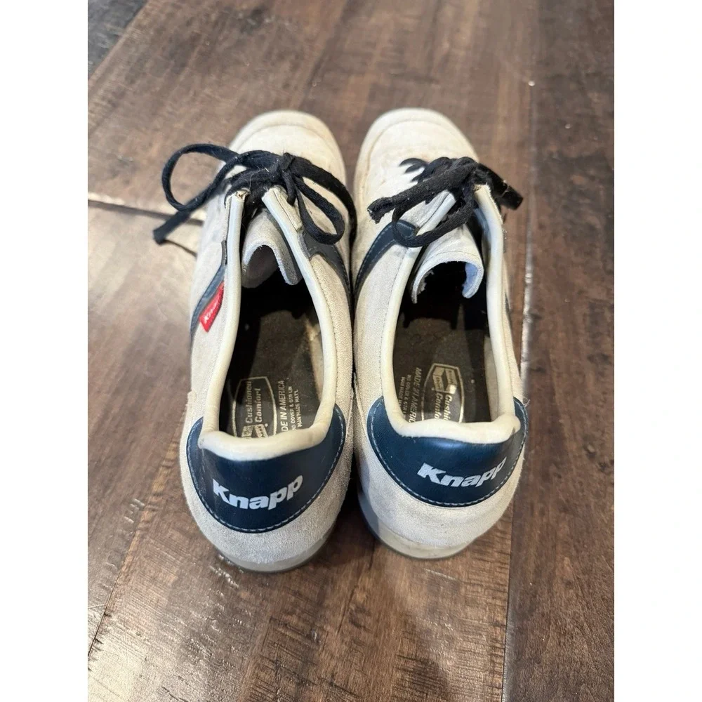 Mens New Gray Suede Sneakers By Knapp Size 10‎ Vibram Soles